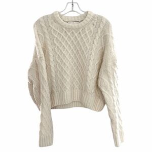 Pink Rose Woman’s Crop Top Sweater - Size Medium - New Without Tags